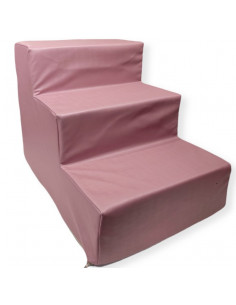 BIZZARO - SCALETTA PER DIVANO O LETTO IN ECOPELLE ROSA
