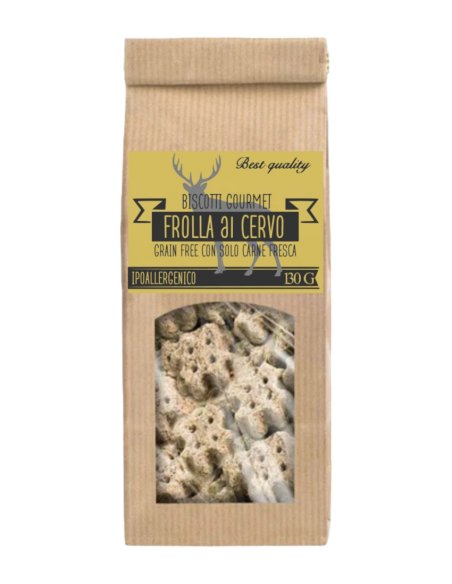 Biscotti per cani al cervo, biscotti naturali per cani