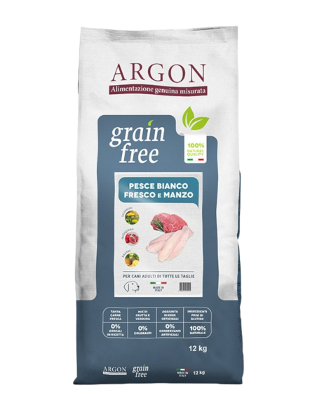 ARGON - Pesce bianco e manzo - 20 kg