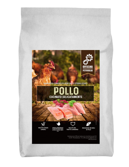 Crocchette per gatto sterilizzato al pollo, tonno e salmone
