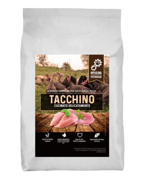 Crocchette per gatti attivi al Tacchino e Pollo