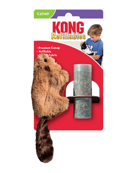 KONG CATNIP REFILLABLE CASTORO