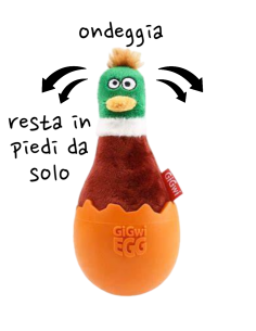 GIGWI - UOVO DIVERTIMENTO TRABALLANTE ANATRA MARRONE
