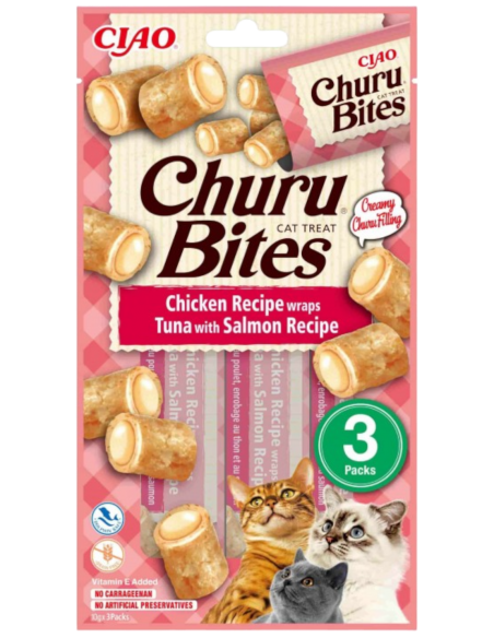 INABA CAT CHURU BITES POLLO TONNO SALMONE