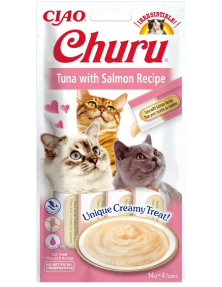 INABA CAT CHURU TONNO SALMONE