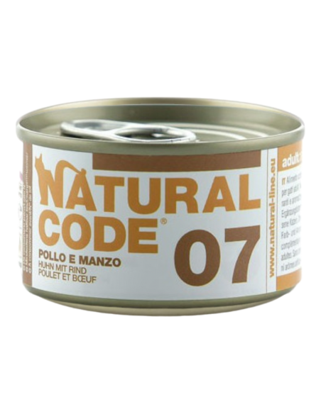 NATURAL CODE - 07 POLLO E MANZO 85 gr