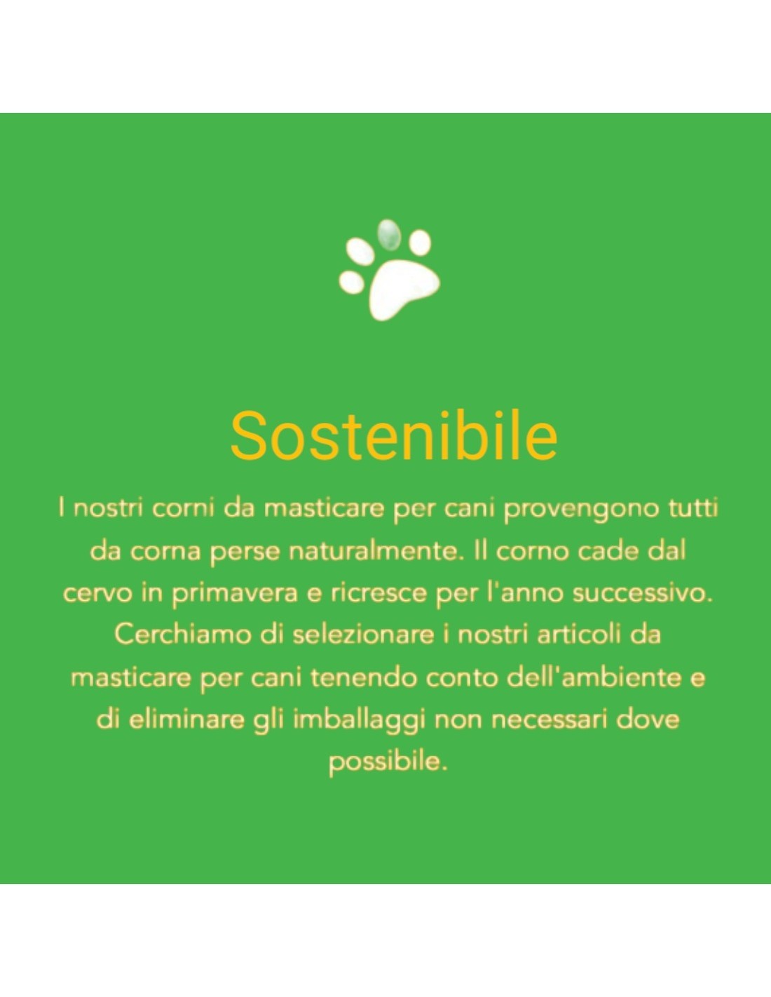 Corno di cervo per cani