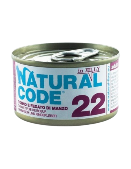 NATURAL CODE- 22 Tonno fegato di manzo 85 gr.