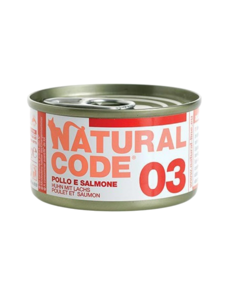 NATURAL CODE - 03 pollo e salmone 85gr