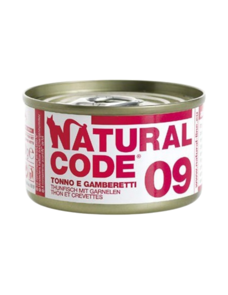 NATURAL CODE - 09 tonno e gamberetti 85 gr.