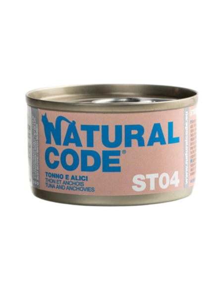 NATURAL CODE - ST04 tonno e alici 85 gr