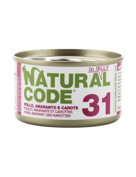 NATURAL CODE- 31 Pollo e carote in jelly 85 gr.