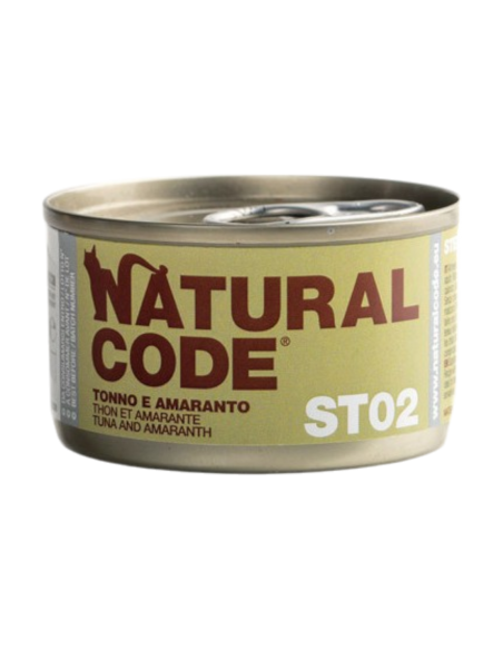 NATURAL CODE- ST02 tonno e amaranto 85 gr.
