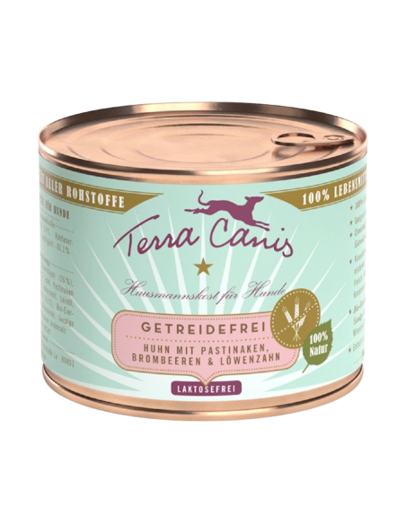 Terra Canis Grainfree Pollo con Pastinaca, More e Tarasacco 200 gr
