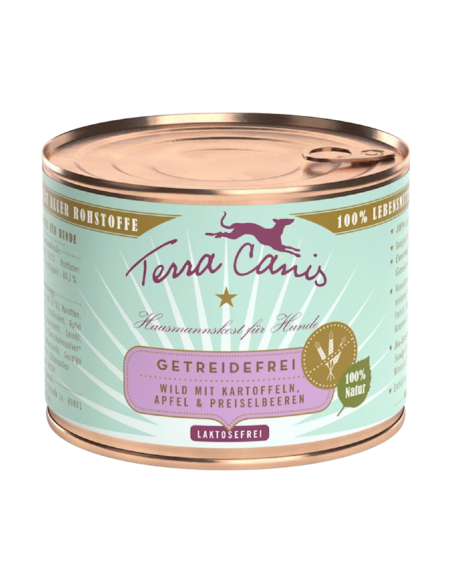 Terra Canis Grainfree Selvaggina con Patate, Mela e Mirtillo 200 gr