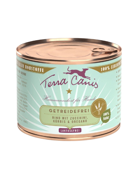 Terra Canis Grainfree Manzo con Zucchine, Zucca e Origano 200 gr
