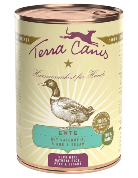 Terra Canis Classic Anatra con Riso Integrale , Barbabietola Rossa , Pera E Sesamo  400gr