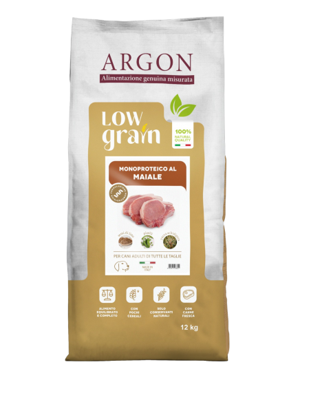 CROCCHETTE MONOPROTEICHE AL MAIALE E RISO, CROCCHETTE LOW GRAIN 20 KG