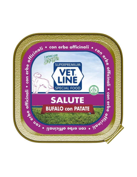 Vet Line Umido Salute Bufalo e Patate 150 gr