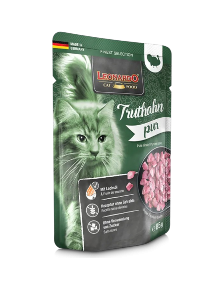 Leonardo Finest Selection Gatti Adulti Pura Carne di Tacchino 85 gr.