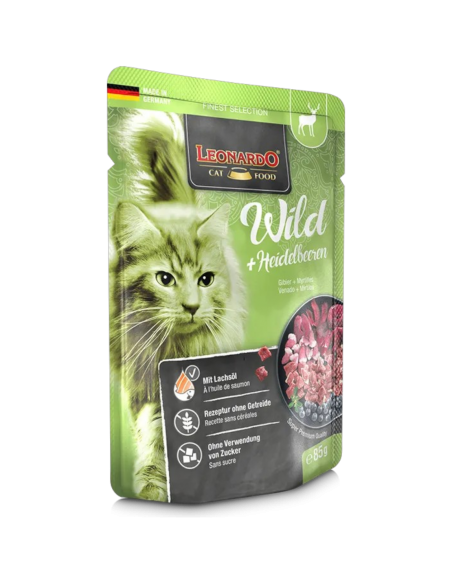 Leonardo Finest Selection Gatti Adulti Selvaggina e Mirtilli 85 gr.