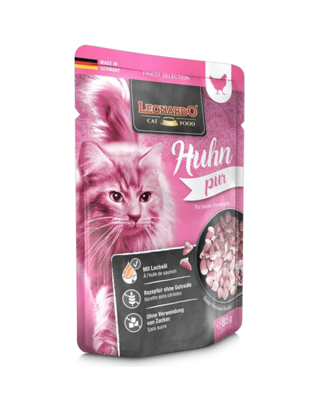 Leonardo Finest Selection Gatti Adulti Pura Carne di Pollo 85 gr.