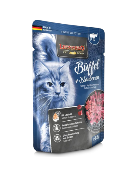 Leonardo Finest Selection Gatti Adulti Bufalo e Mirtilli 85 gr.