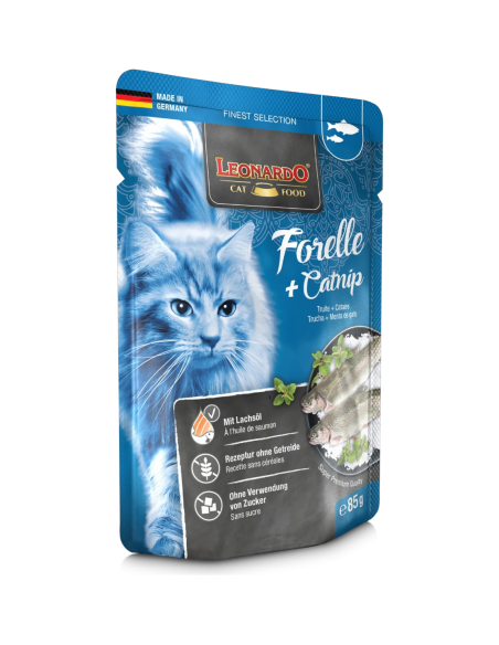 Leonardo Finest Selection Gatti Adulti Trota e Catnip 85 gr.