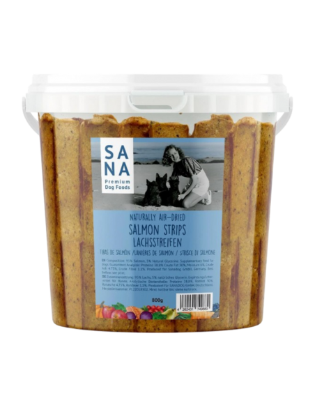 striscie di salmone essiccato