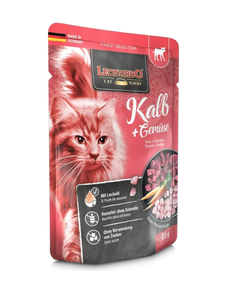 Leonardo Finest Selection Gatti Adulti Vitello e Verdure 85 gr.
