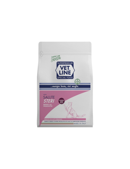 Vet Line Salute Steri Maiale con Prosciutto per Gatti Adulti sterilizzati