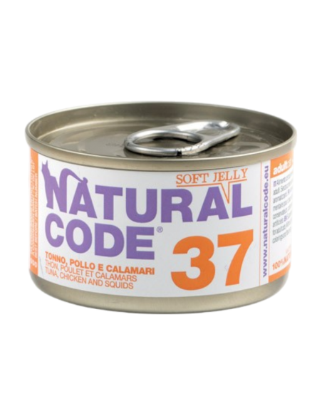 NATURAL CODE- 37 Tonno, Pollo e Calamari 85 gr.