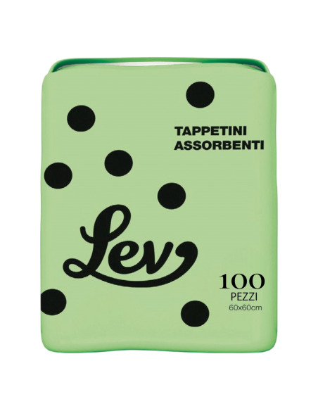 LEV -Tappetini igienici 100 pz 60cm x 60cm