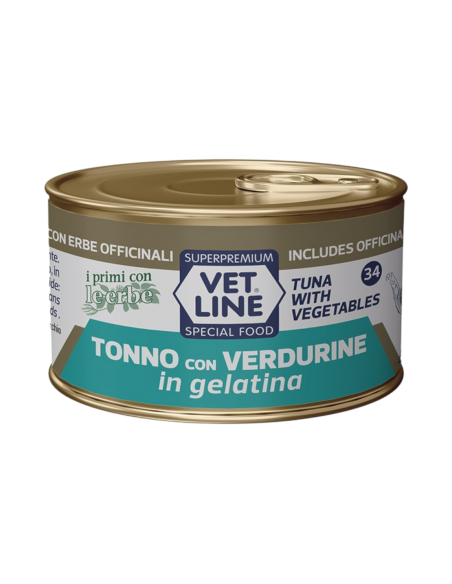 Vet Line Gatto in Gelatina Tonno e Verdurine 70 gr.
