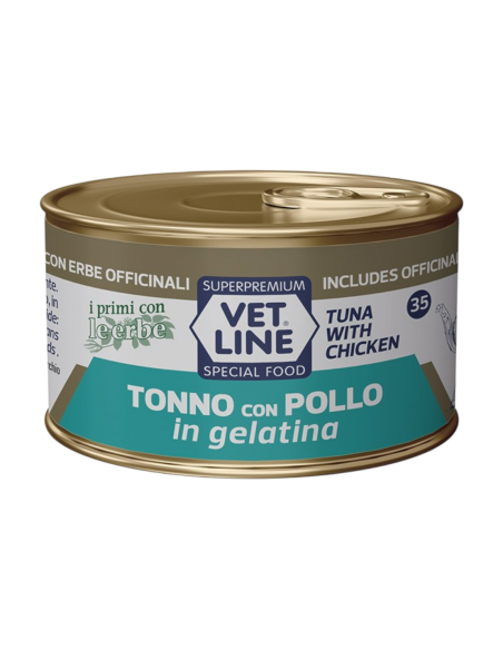 Vet Line Gatto in Gelatina Tonno e Pollo 70 gr.