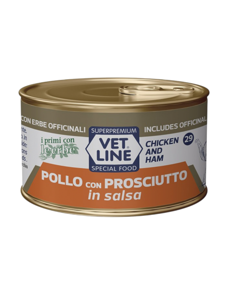Vet Line Gatto in salsa Pollo con Prosciutto 70 gr.