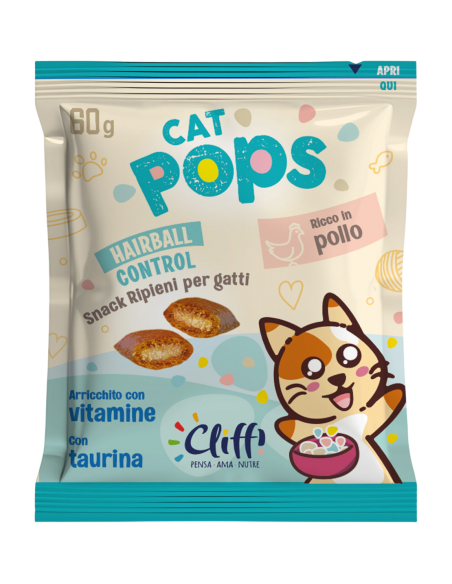 Cliffi Snack Ripieni per gatti Hairball Control 60 gr