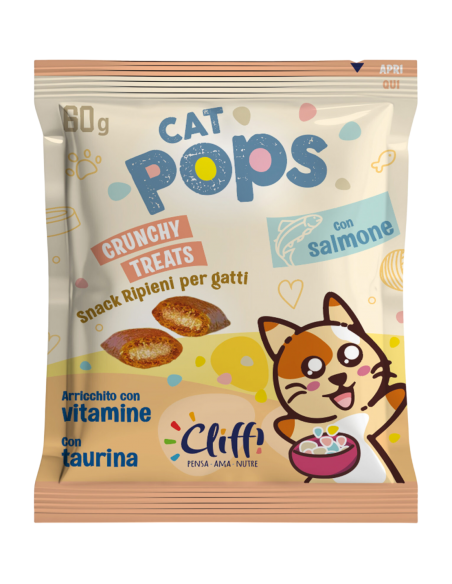 Cliffi Snack Ripieni per gatti Salmone 60 gr