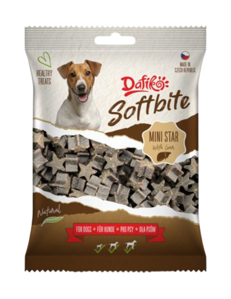 Dafiko snack Soft Bite Mini Star Fegato 150 gr.