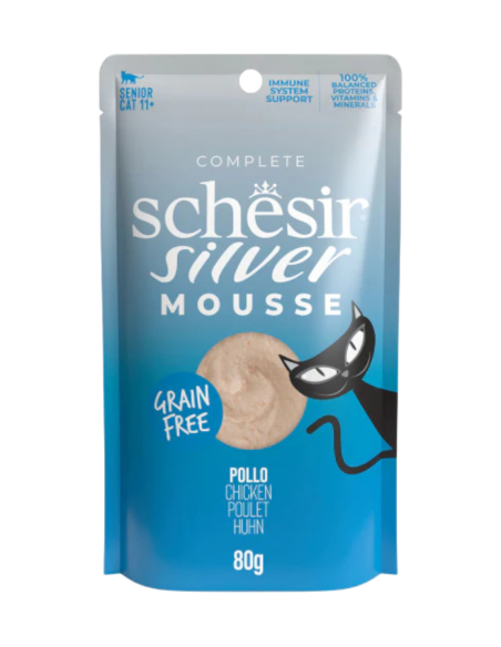 Schesir busta Silver Pollo mousse grain free 80 gr.