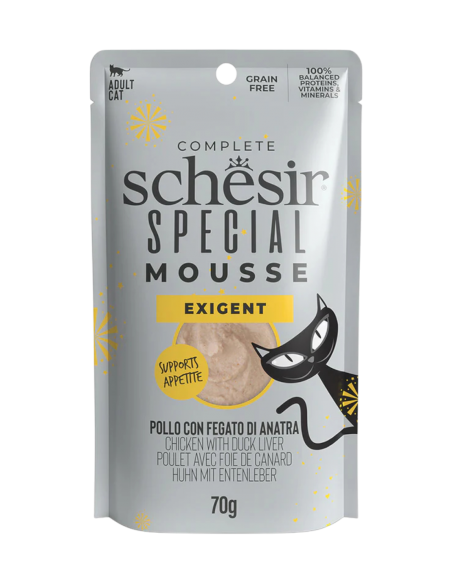 Schesir busta Special Exigent Pollo con Fegato di Anatra mousse Grain Free 70 gr.