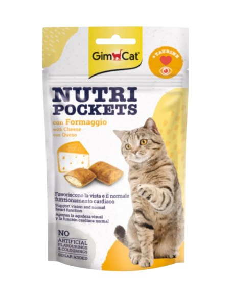 GimCat gatto Nutri Pockets Formaggio 60 gr.