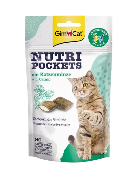 GimCat gatto Nutri Pockets Catnip 60 gr.