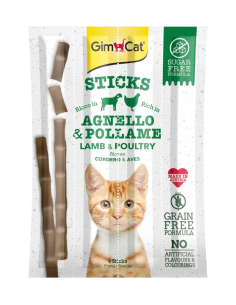 GimCat Gatto Sticks Agnello...
