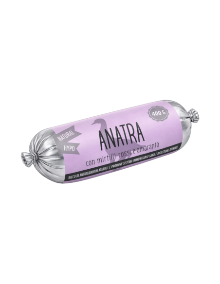 Salsiccia di Anatra con Mirtilli Rossi e Amaranto.