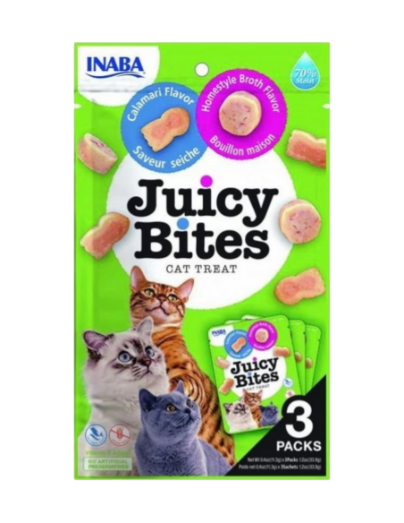 INABA CAT CHURU JUICY BITES CALAMARI E BRODO