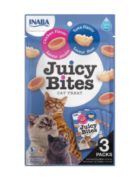 INABA CAT CHURU JUICY BITES POLLO E TONNO