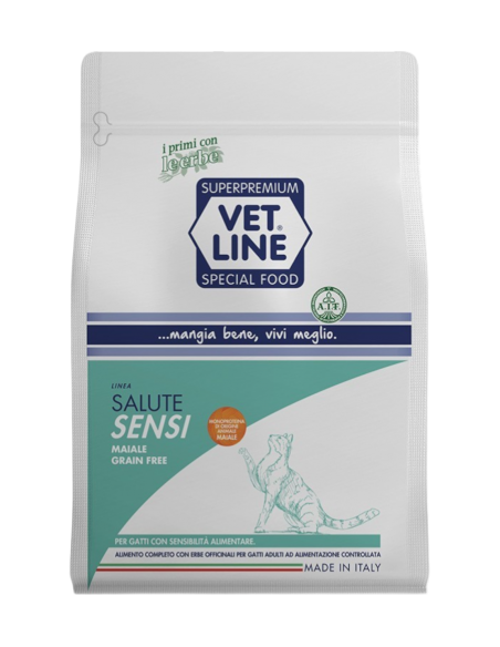 Vet Line Salute Sensi Maiale Grain Free per Gatti Adulti