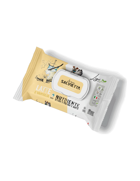 Ligo Salvietta Nutriente Latte E Vaniglia 40 pz.