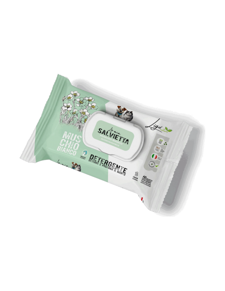 Ligo Salvietta Detergente Muschio Bianco 40 pz.